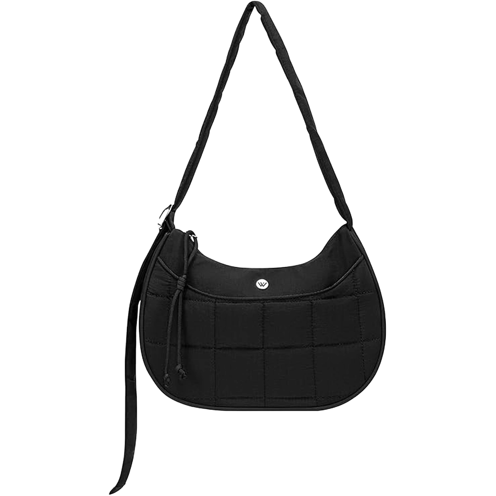 WESTBRONCO Nylon Puffer Crescent Shoulder Bags Handbags for Women
